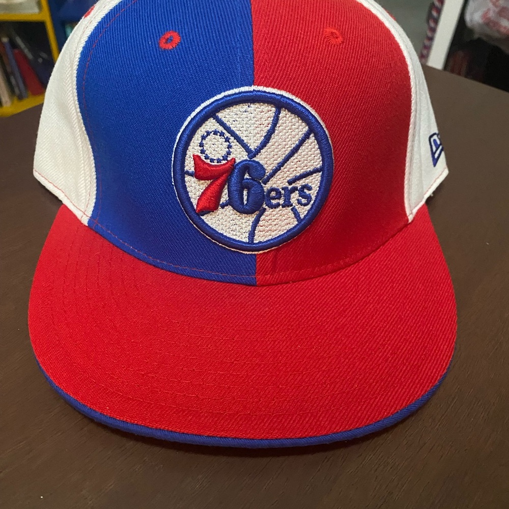 Philadelphia 76ers New Era 59/50 Red and Blue NBA Fitted cap